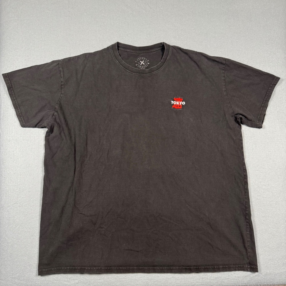 East West Tokyo Land of the Rising Sun JDM Drift‎ Car Graphic T-Shirt Black 3XL